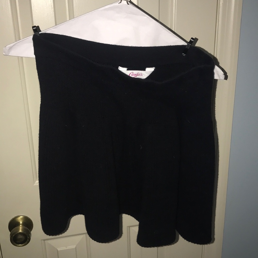Sweater material skirt